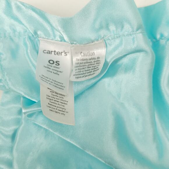 Carters Lovey Aqua Pink Mouse Plush Satin Trim Stuffed Security Blanket Lovie - Picture 4 of 7